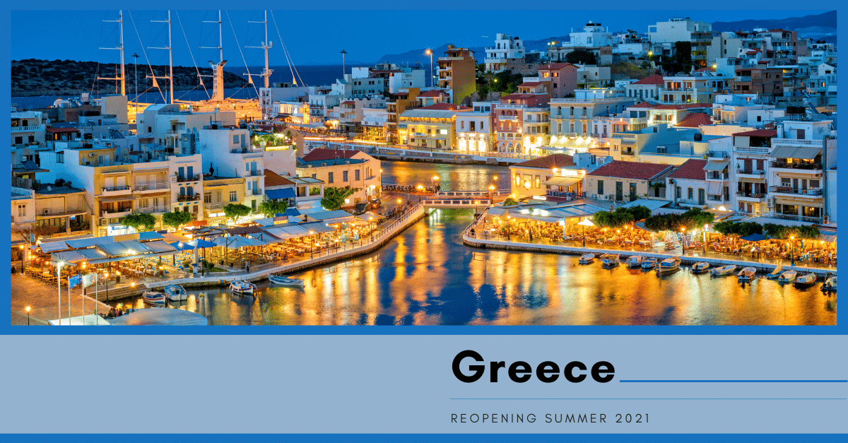 Greece Reopening Summer 2021